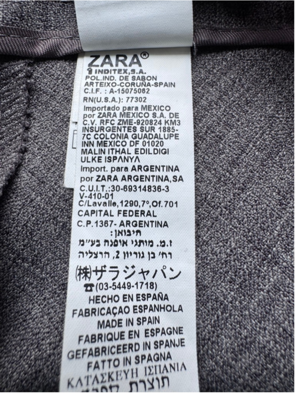 Zara Basic | Gray Tailored Trousers Front Seam Size 6 - Picture 14 of 15
